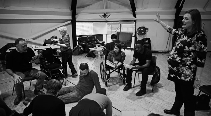 Blood Wedding cast members in rehearsals (3)
